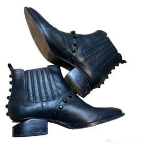 Black Leather Ankle Boots ankle Ricky Sarkany Argentina